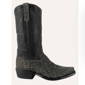RIOS OF MERCEDES Men's Safari Gray Elephant Cowboy Boots - Granite